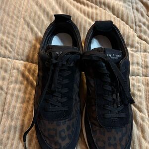 Rag & Bone women’s Black and Brown animal Patterned Sneakers